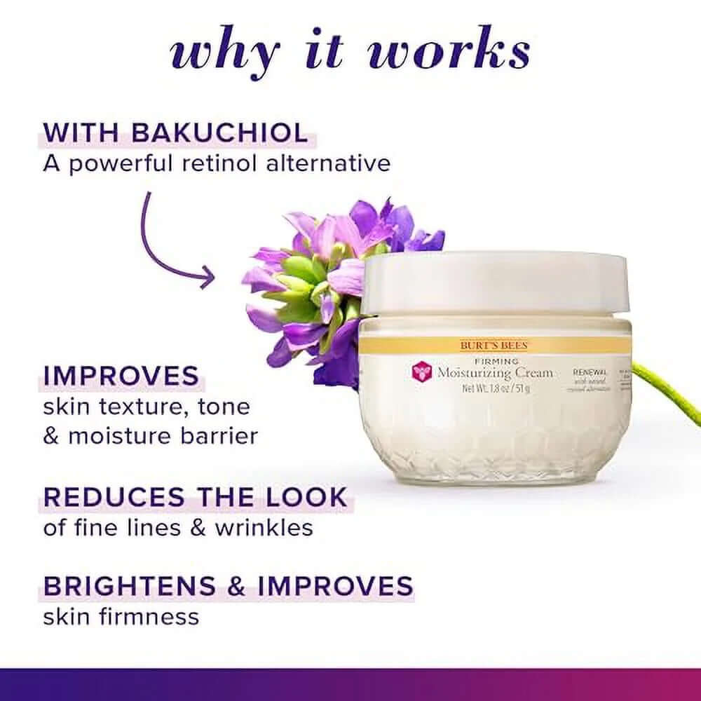 Renewal Firming Face Cream, Anti-Aging Retinol Alternative, Mothers Day Gifts for Mom, Moisturizing Natural Origin Skin Care, 1.8 Ounce (Packaging May Vary)