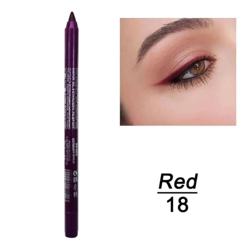 14 Color Eye Liner Pen Colored Eyeliner Waterproof Makeup Tools Blue Red Green White Gold Brown Eye Cosmestics