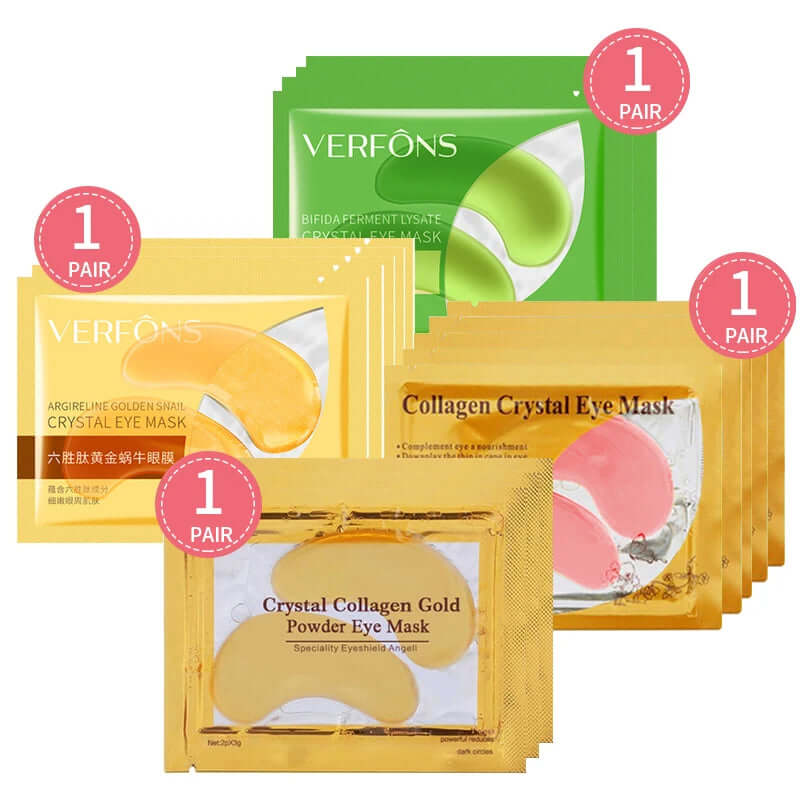 Collagen Eye Mask Gel Patches under the Eyes Care Relief Fatigue Puffiness Circles Dark anti Wrinkle Moisturizer Face Sheet Mask