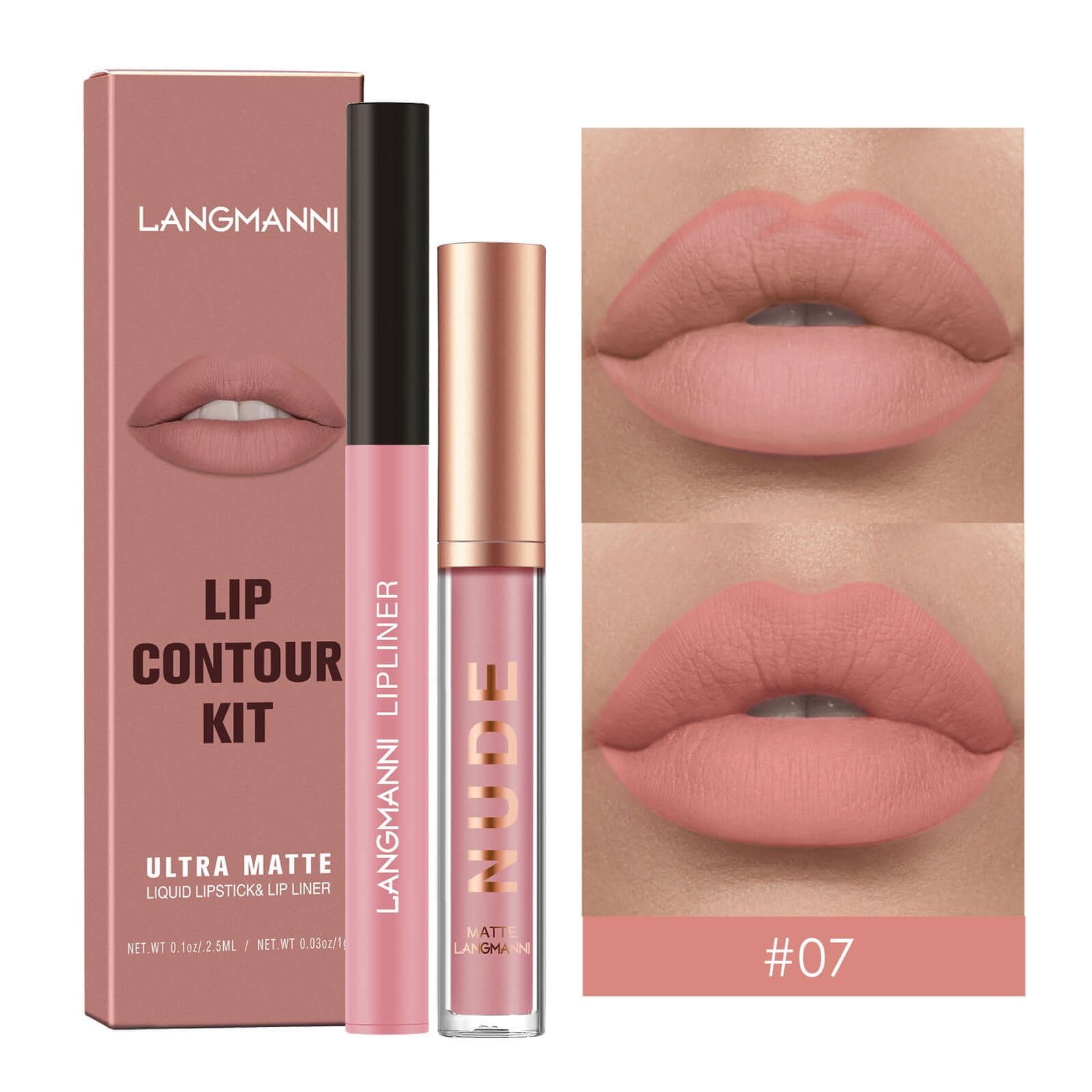 Lip Liner Combination Suit No Stain On Cup Matte Lip Gloss Suit