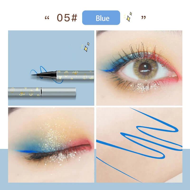 Silky Smooth Colorful Eyeliner Pencil Matte Waterproof Anti-Sweat Eye Liner Pen Long Lasting Liquid Eye Liner Makeup Cosemtics