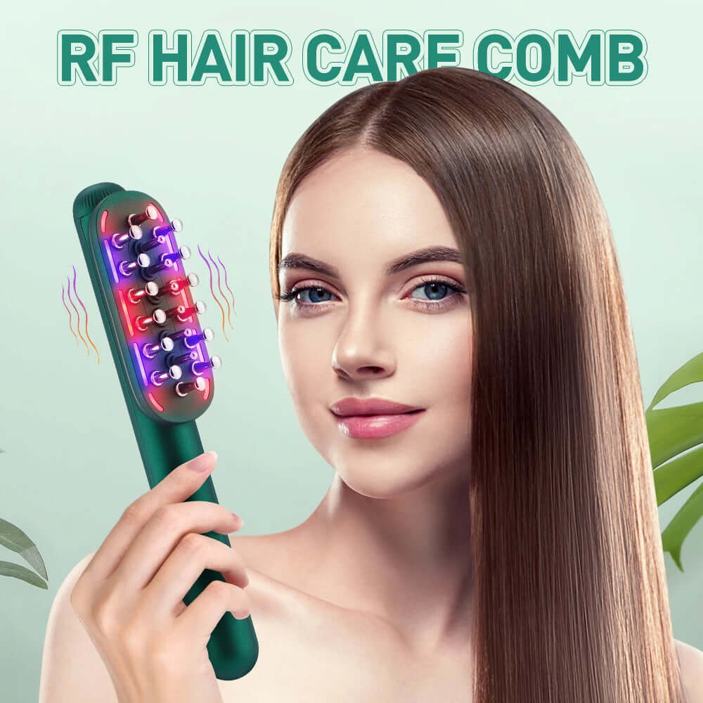 EMS Electric Massage Comb Hair Care Comb LED Therapy Scalp Liquid Medicine Applicator Head Massager Hair Growth anti Hair Loss