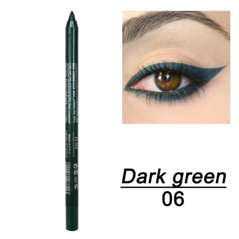 14 Color Eye Liner Pen Colored Eyeliner Waterproof Makeup Tools Blue Red Green White Gold Brown Eye Cosmestics