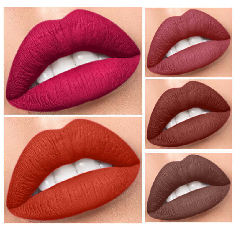 24 Colors No Stain On Cup Matte Lip Gloss Long Lasting Velvet Matte Liquid Lipstick