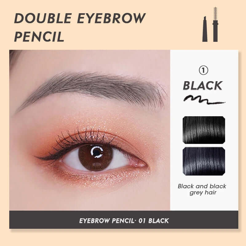 Quick Dry Waterproof Eye Liner Pencil Dual Head Black Eyeliner Pen Liquid Girl Face Eye Make up Comestics Accessories