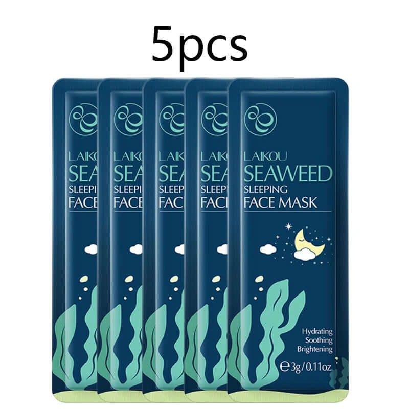 Sakura Seaweed Centella Snail Collagen Sleeping Mask Individual Packaging Nourishing Skin Care Skin Barrier Face Mask