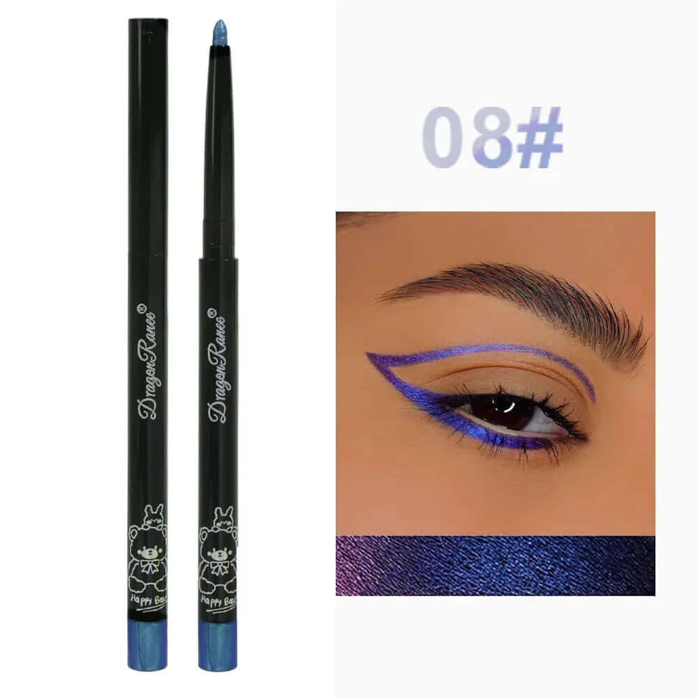 Multi Chrome  Lasting Shiny Metallic Eyeshadow Lying Silkworm Green Purple Makeup Pigment Glitter Aurora Eyeliner