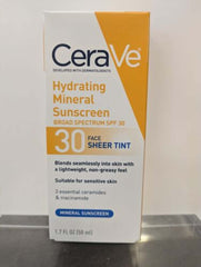 Cerave Hydrating Sunscreen Face Sheer with Tint - SPF 30