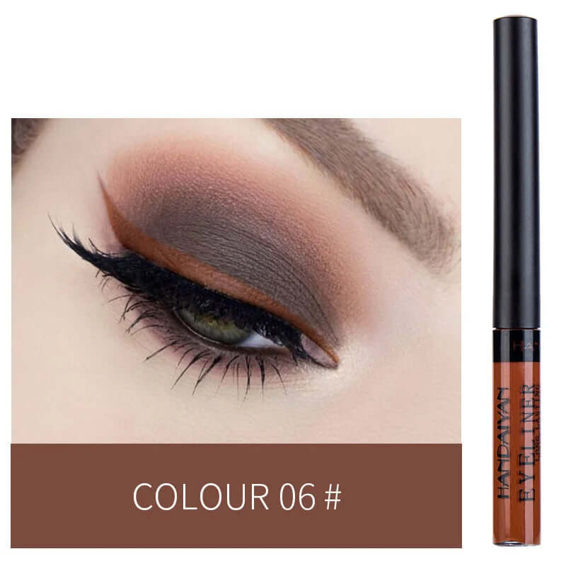 12 Color Liquid Eyeliner Pen Set Waterproof Long Lasting Matte Colored Eye Liner Cosmetic Quick Dry White Green Liner Makeup Kit