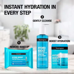 Hydro Boost Trifecta: Water Gel, Cleanser, & Wipes, 3 Items