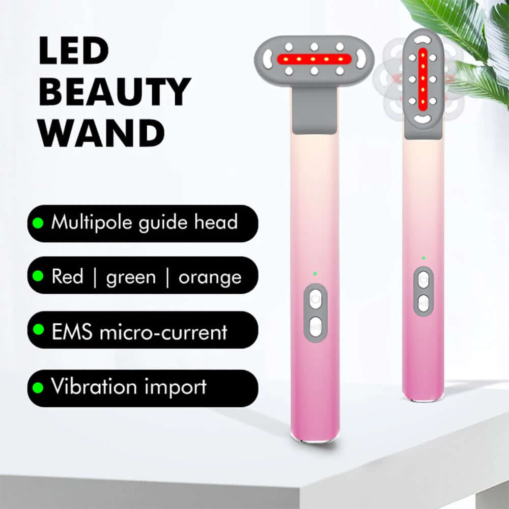 Eye Beauty Device Multifunctional Eye Skin Tightening Beauty Wand Hot Compress Lighten Dark Circles Facial Massage Tool