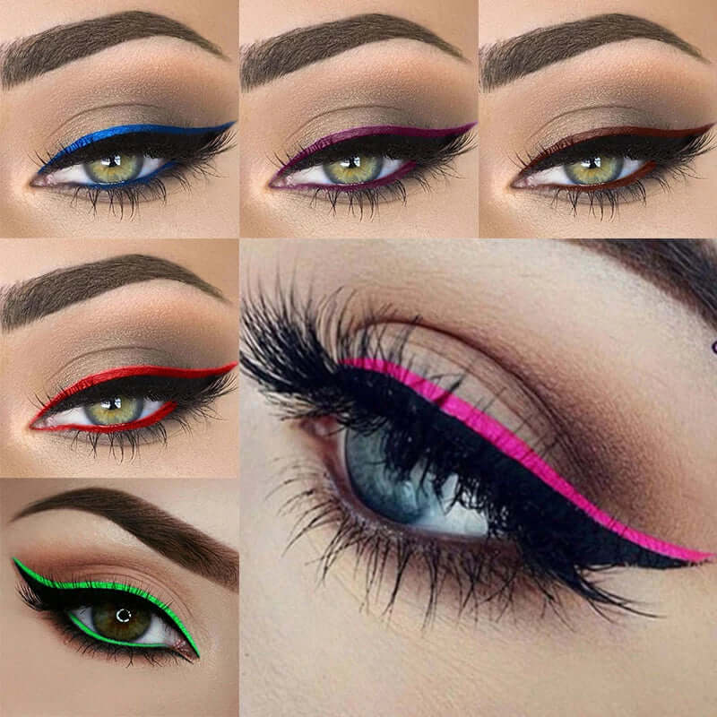 Silky Smooth Colorful Eyeliner Pencil Matte Waterproof Anti-Sweat Eye Liner Pen Long Lasting Liquid Eye Liner Makeup Cosemtics