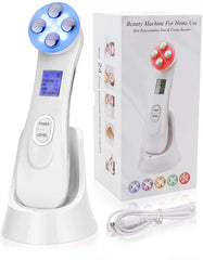 5 in 1 Facial Beauty Skin Tightening Machine RF LED Light Photon Therapy Beauty Device