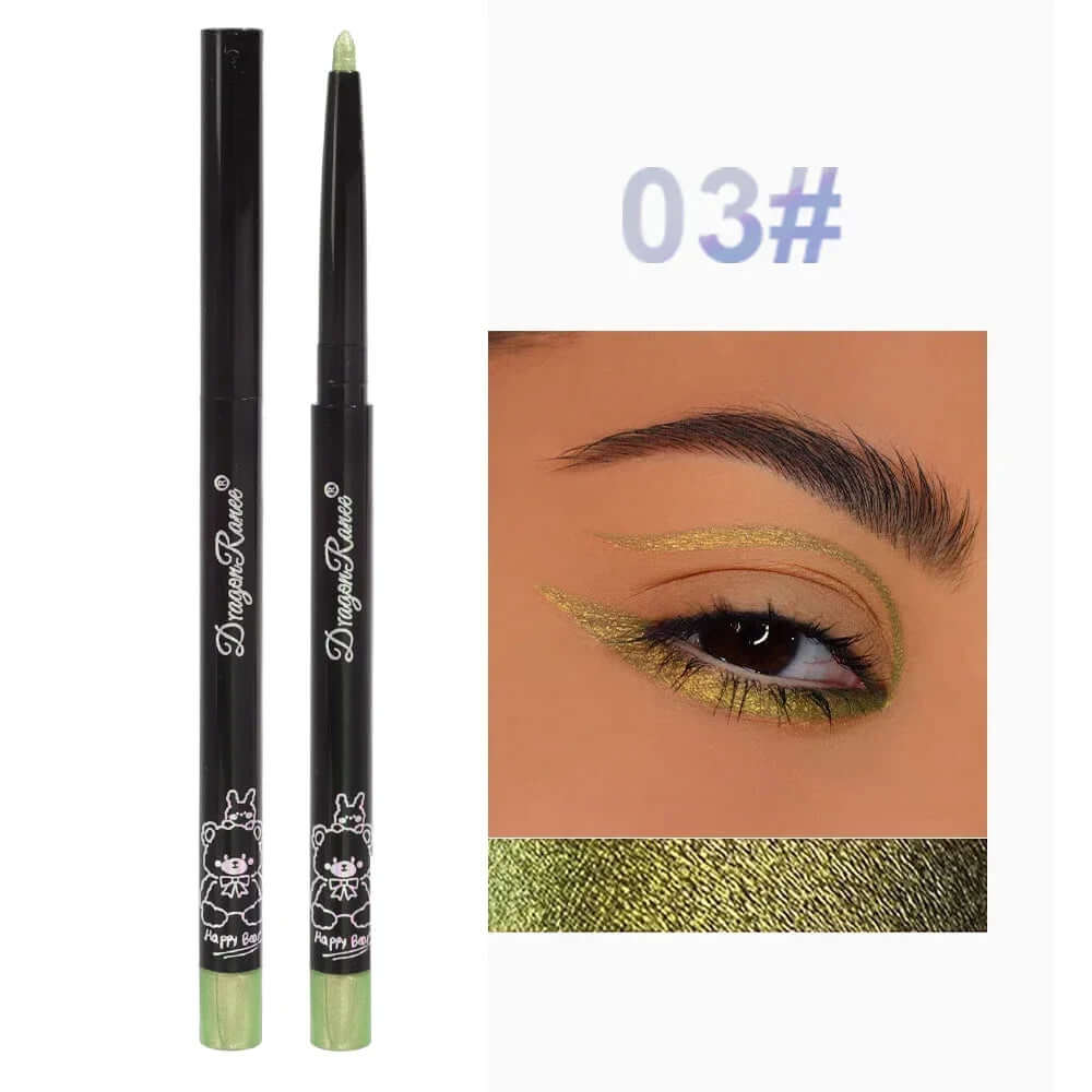 Multi Chrome  Lasting Shiny Metallic Eyeshadow Lying Silkworm Green Purple Makeup Pigment Glitter Aurora Eyeliner