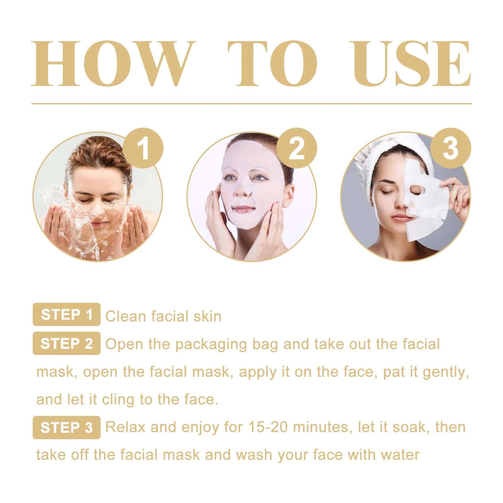 Facial Mask Skin Care Treatment Brightening Hydrating anti Aging Face Moisturizer Transform Dry Skin Collagen Wrinkles Mask