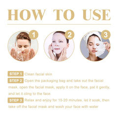 Facial Mask Skin Care Treatment Brightening Hydrating anti Aging Face Moisturizer Transform Dry Skin Collagen Wrinkles Mask