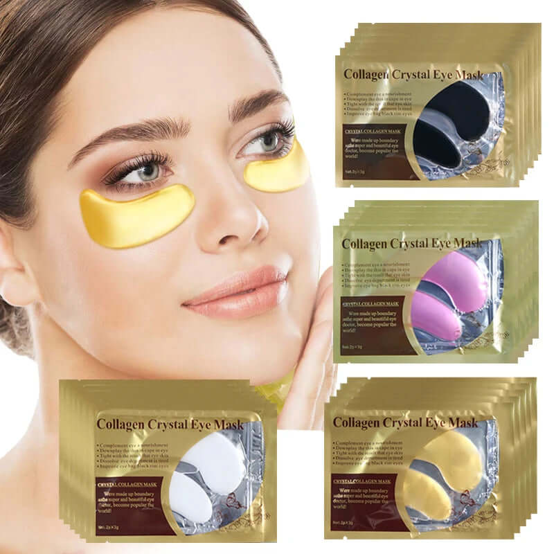 Collagen Eye Mask Gel Patches under the Eyes Care Relief Fatigue Puffiness Circles Dark anti Wrinkle Moisturizer Face Sheet Mask