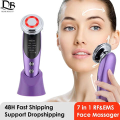 7 in 1 Face Lift Device - EMS RF Microcurrent Skin Rejuvenation, Facial Massager, Light Therapy, anti Aging /Wrinkle /Beauty Apparatus - Unisex