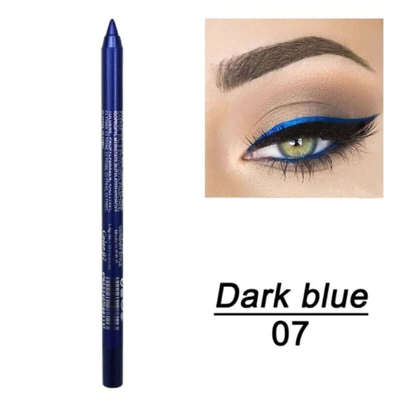 14 Color Eye Liner Pen Colored Eyeliner Waterproof Makeup Tools Blue Red Green White Gold Brown Eye Cosmestics