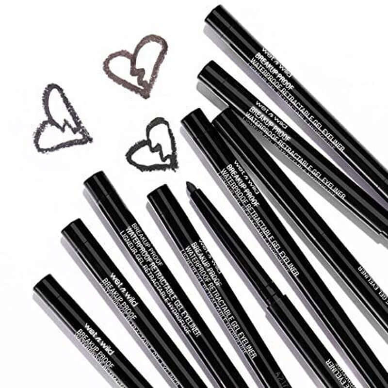 Waterproof Eye Liner Ultra Fine Black, Smudge Resistant Long Lasting