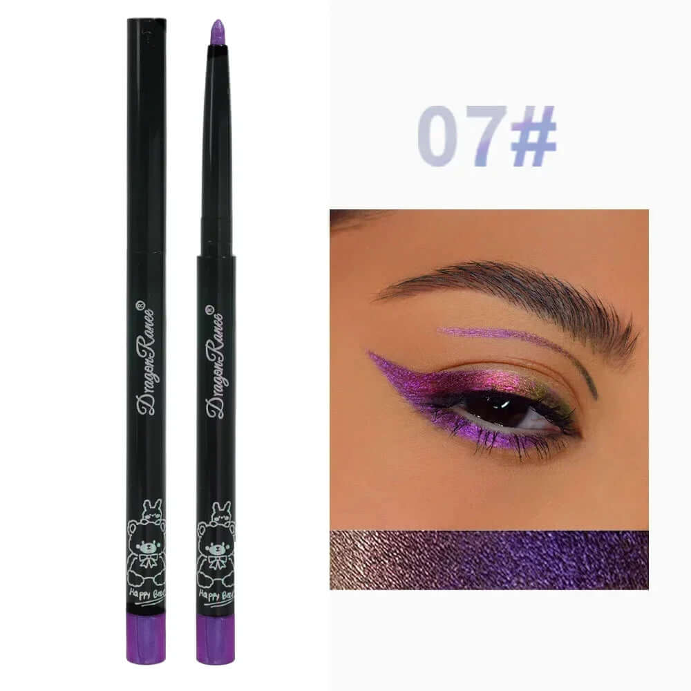 Multi Chrome  Lasting Shiny Metallic Eyeshadow Lying Silkworm Green Purple Makeup Pigment Glitter Aurora Eyeliner