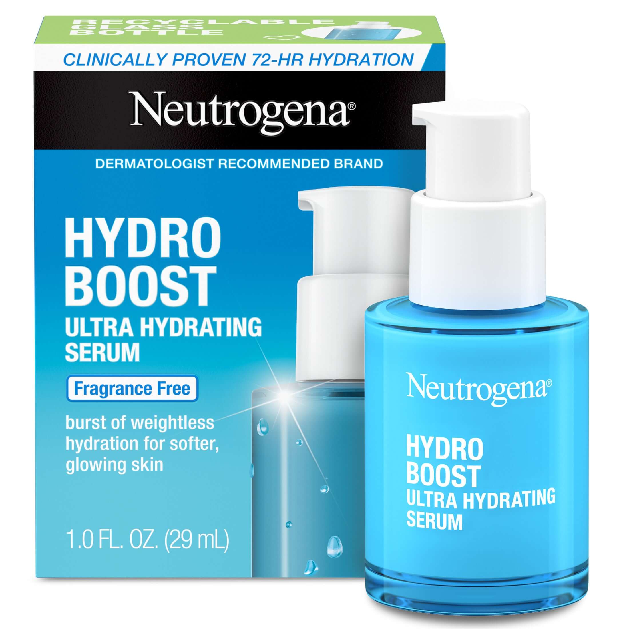 Hydro Boost Ultra Hydrating Face Serum with Hyaluronic Acid, 1 Oz