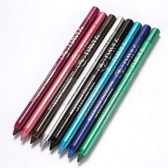 14 Color Eye Liner Pen Colored Eyeliner Waterproof Makeup Tools Blue Red Green White Gold Brown Eye Cosmestics