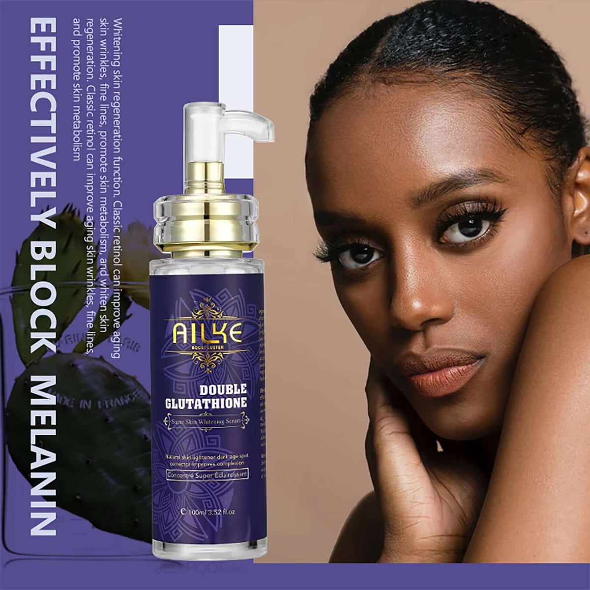 Face and Body Whitening Serum,Hydration Moisturizing, Dark Spots Remover, Skin Glowing,Wrinkle Treatment 100ML/3.52FL.OZ
