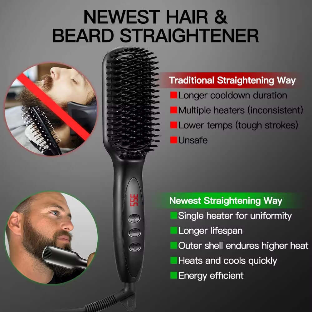 Hair Straightener Brush Hair Brush Comb Irons Electric Hair Straightener Smoothing Comb Simply Fast Styling Hair Care Machine