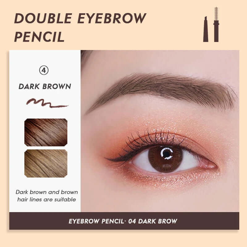 Quick Dry Waterproof Eye Liner Pencil Dual Head Black Eyeliner Pen Liquid Girl Face Eye Make up Comestics Accessories