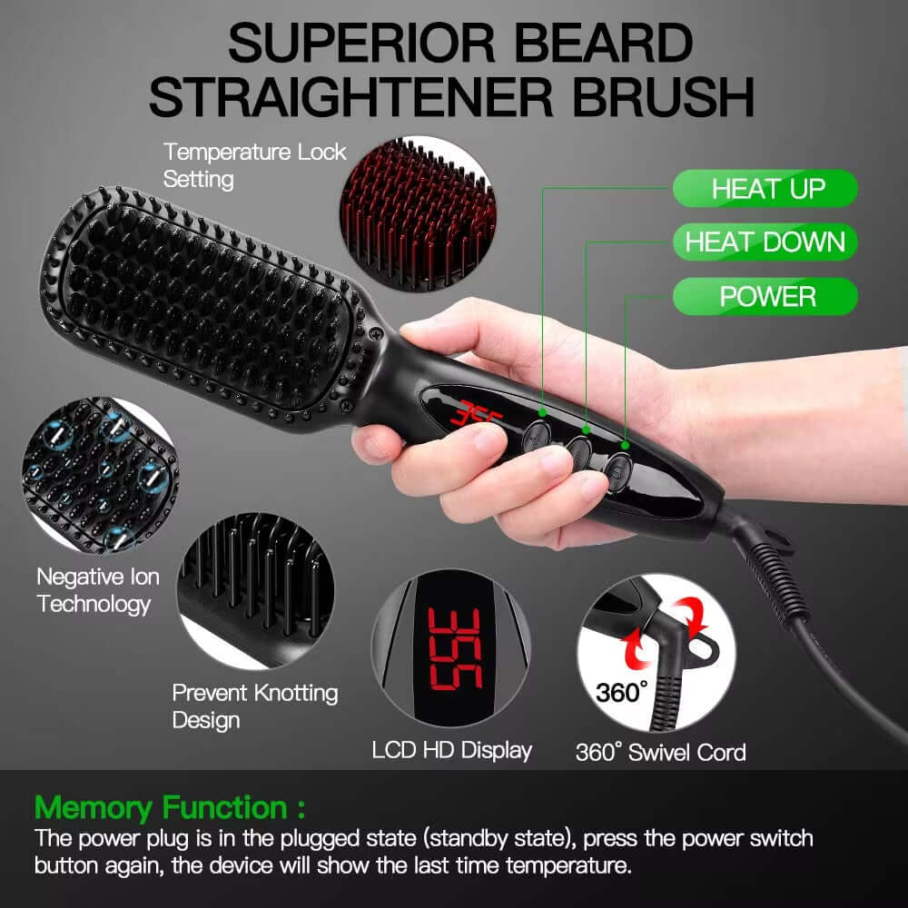 Hair Straightener Brush Hair Brush Comb Irons Electric Hair Straightener Smoothing Comb Simply Fast Styling Hair Care Machine