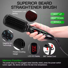 Hair Straightener Brush Hair Brush Comb Irons Electric Hair Straightener Smoothing Comb Simply Fast Styling Hair Care Machine