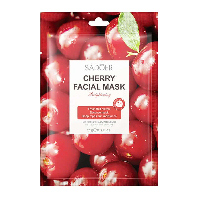 1Pcs Natural Fruit Plant Moisturizing Hydrating Oil Control Brightening Sheet Face Mask Shrink Pores Skin Care Beauty Cosmetics