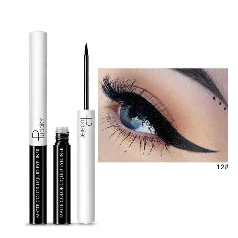 15 Color Long Lasting Liquid Eyeliner Makeup Waterproof Fast Dry Liquid Eyeliner Matte Multicolor Eye Liner