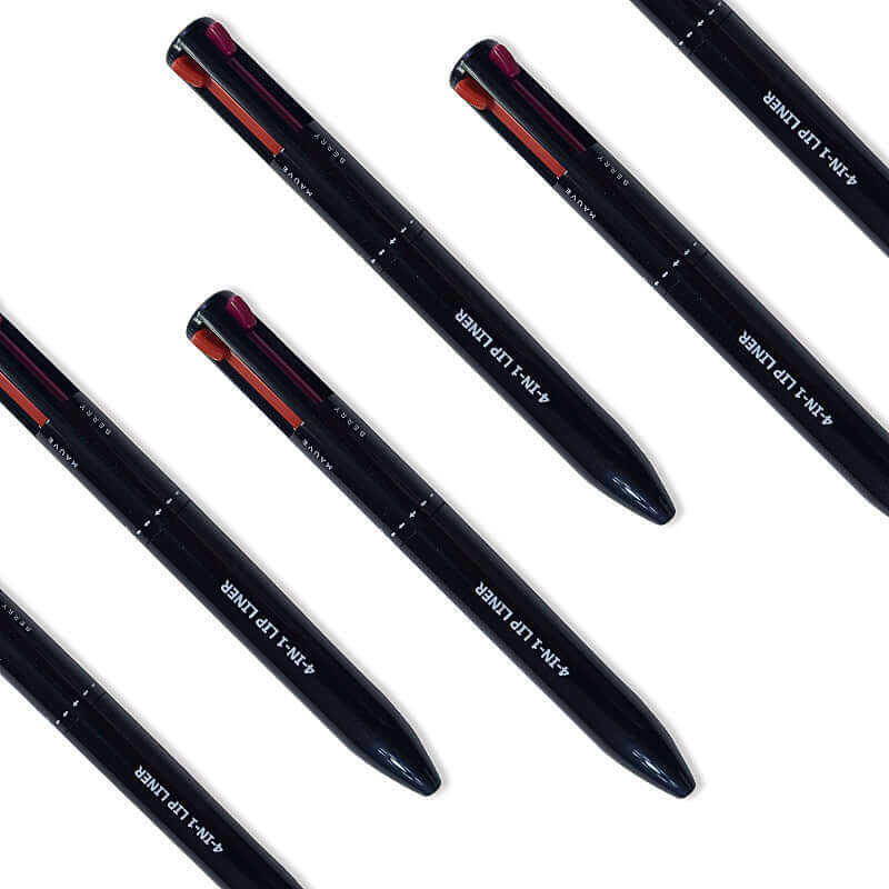 4 In 1 Makeup Lipliner Pencil Waterproof Touch Up Long Lasting Easy Color Ballpoint Eyeliner Pen