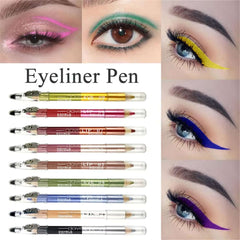 Double-Headed Durable Sweatproof Eyeliner Pencil Eye Shadow Pencil Lasting Eye Liner Pencil Pigment Waterproof Eye Makeup Tools