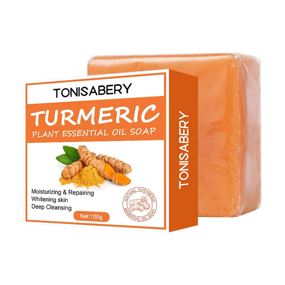 Turmeric Soap Bar for Face & Body Natural Turmeric Skin Soap Wash for Dark Spots, Underarms Turmeric Face Soap Reduces Acne Fades Scars & Cleanses Skin Turmeric Bar Soap