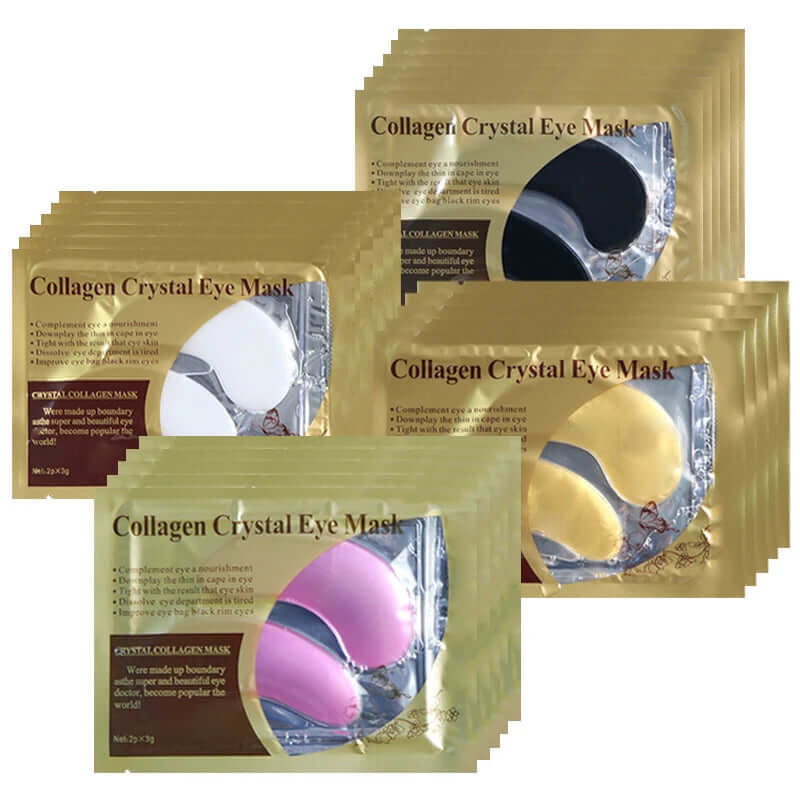 Collagen Eye Mask Gel Patches under the Eyes Care Relief Fatigue Puffiness Circles Dark anti Wrinkle Moisturizer Face Sheet Mask