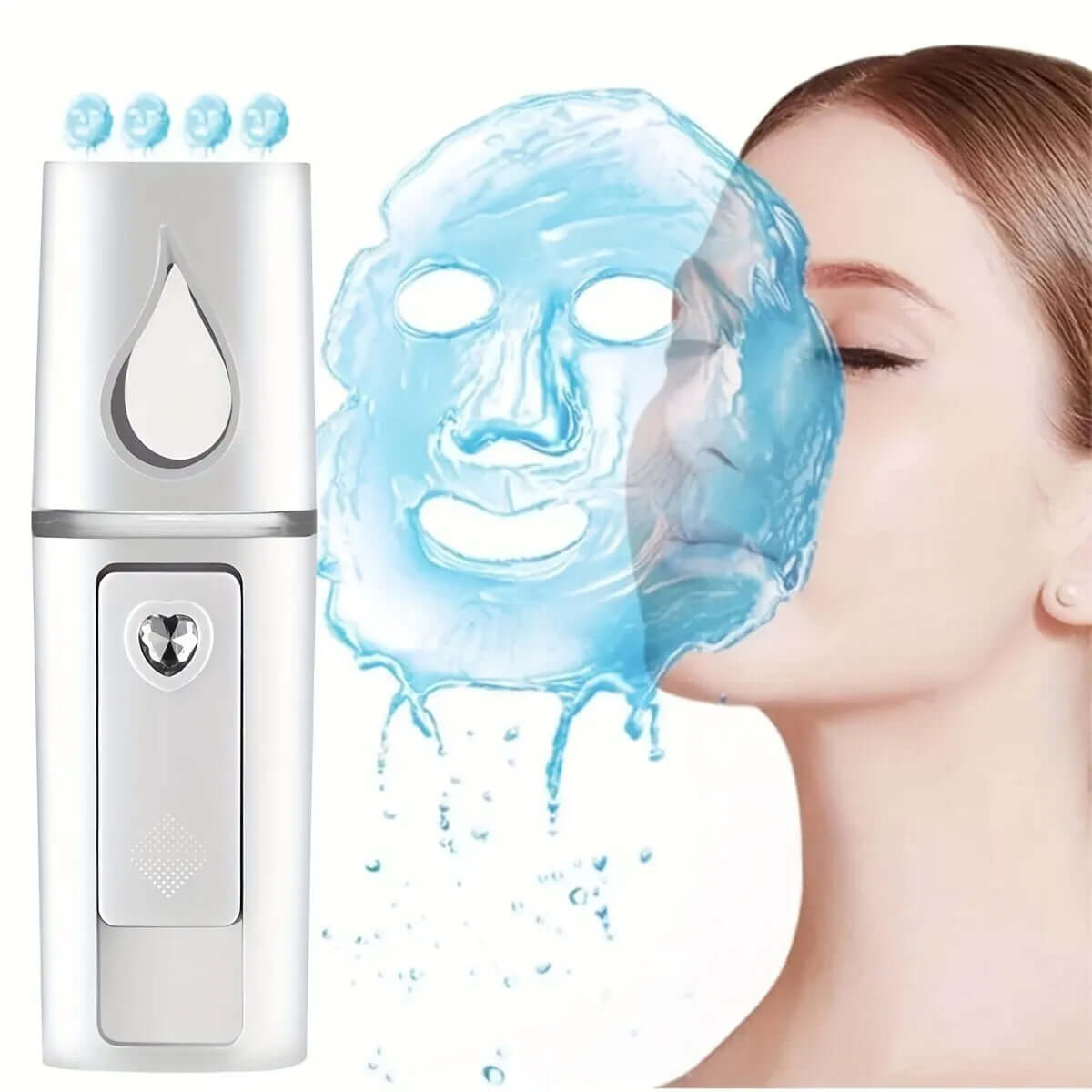 Facial Mister Mini Portable Rechargeable Handy Face Humidifier Facial Sprayer Skin Care Machine for Face Hydrating Daily Makeup