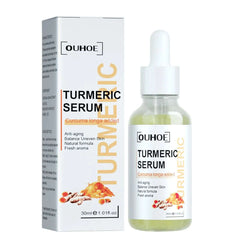 Turmeric Facial Care Kit with Cleansing Cream, Anti-Aging Serum, and Moisturizer, Targets Dark Spots for Healthy Skin Care