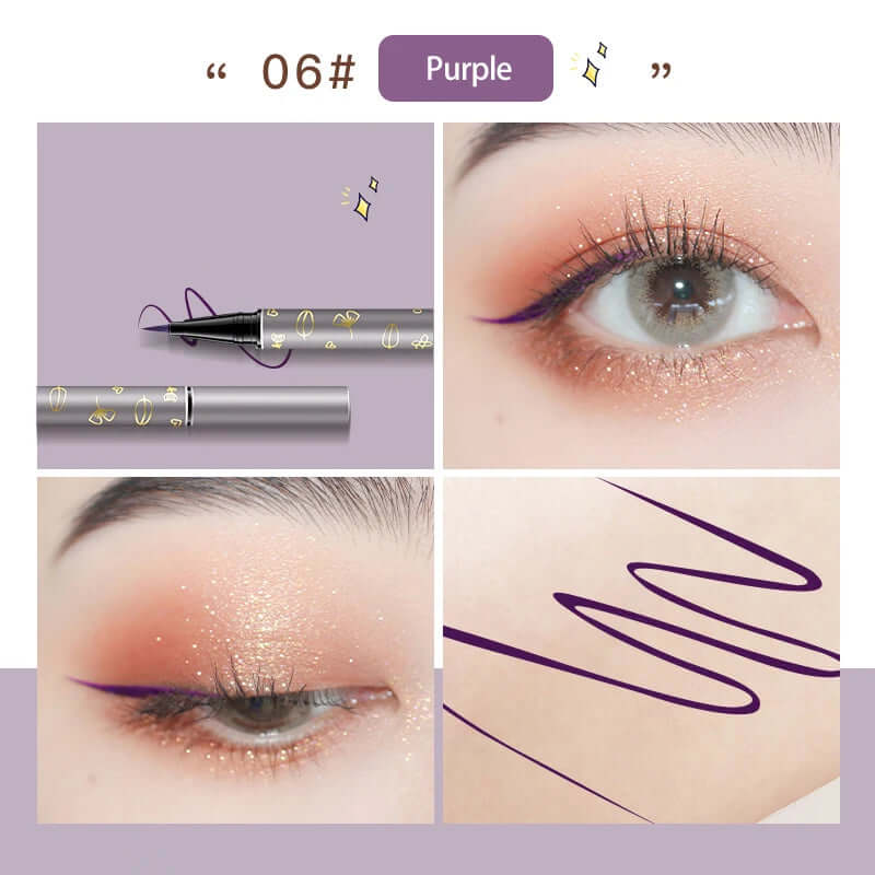 Silky Smooth Colorful Eyeliner Pencil Matte Waterproof Anti-Sweat Eye Liner Pen Long Lasting Liquid Eye Liner Makeup Cosemtics