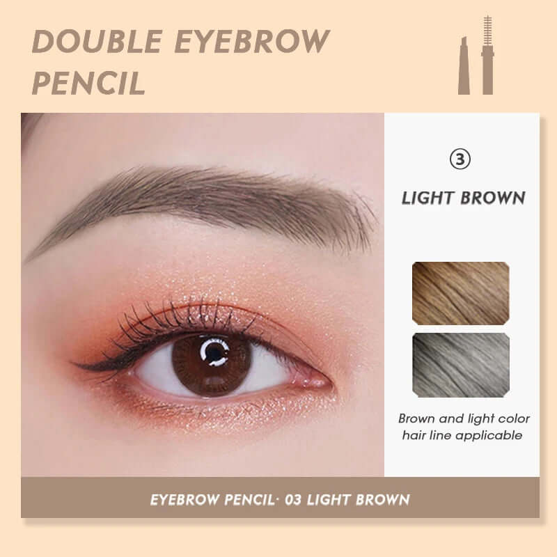 Quick Dry Waterproof Eye Liner Pencil Dual Head Black Eyeliner Pen Liquid Girl Face Eye Make up Comestics Accessories