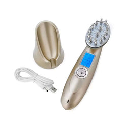 Electric Laser Hair Growth Comb anti Hair Loss Massage Therapy Infrared RF Red Light EMS Vibration Massager Hair Brush Hair Care