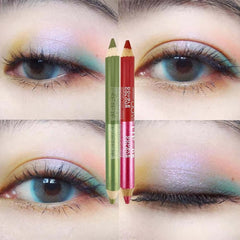 Double-Headed Durable Sweatproof Eyeliner Pencil Eye Shadow Pencil Lasting Eye Liner Pencil Pigment Waterproof Eye Makeup Tools